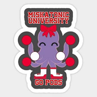 Miskatonic University Cheerleader Sticker